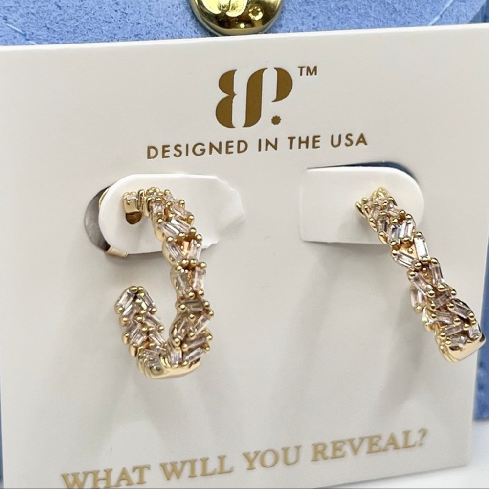 Bomb Party BP Sterling Gold Vermeil Earrings Glamour Unfiltered